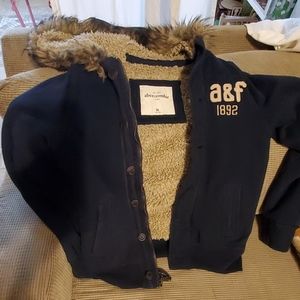 Abercrombie XL Sherpa Lined Sweater